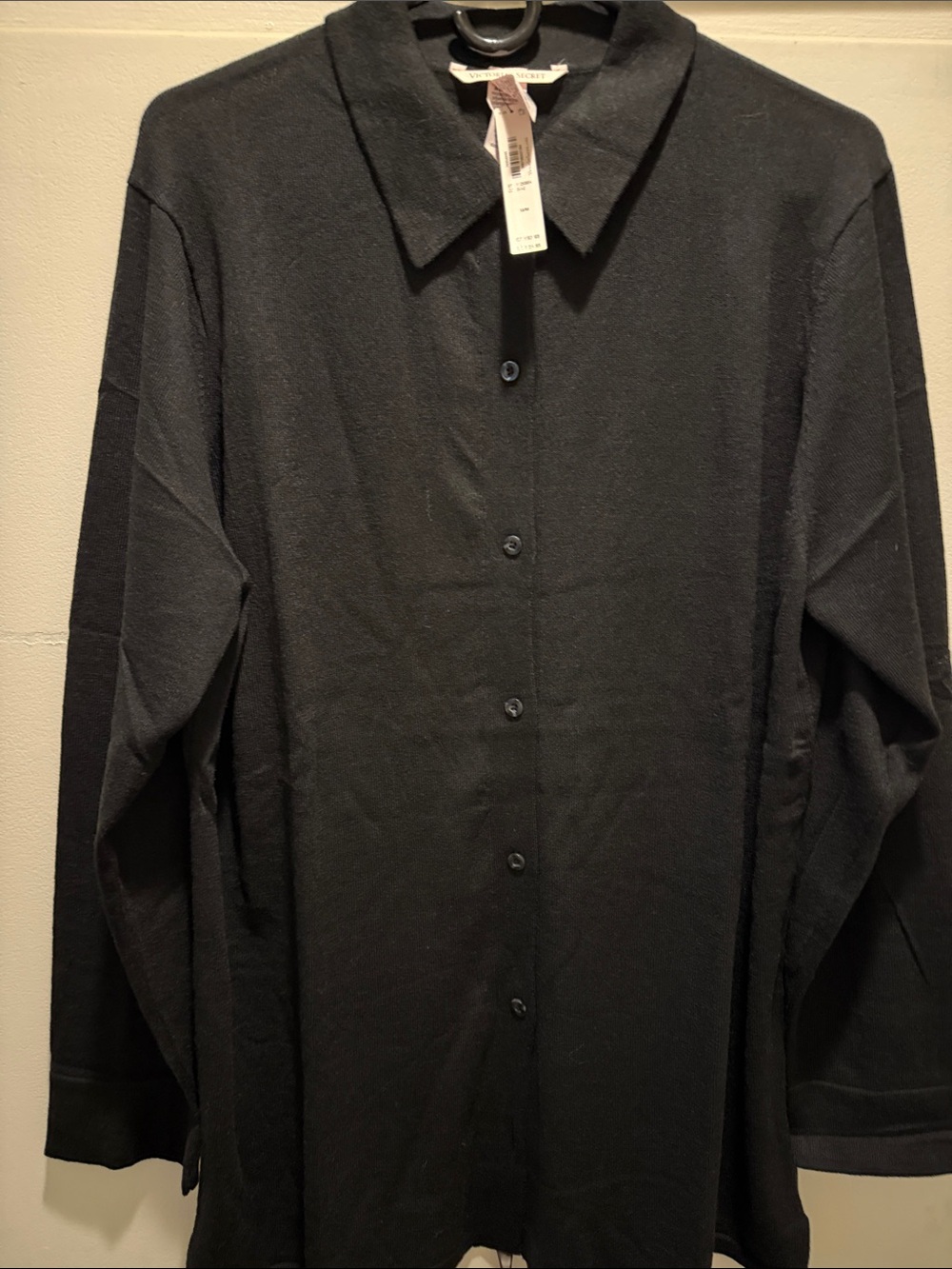 Victoria's Secret Black Button-Up Cardigan Sweater